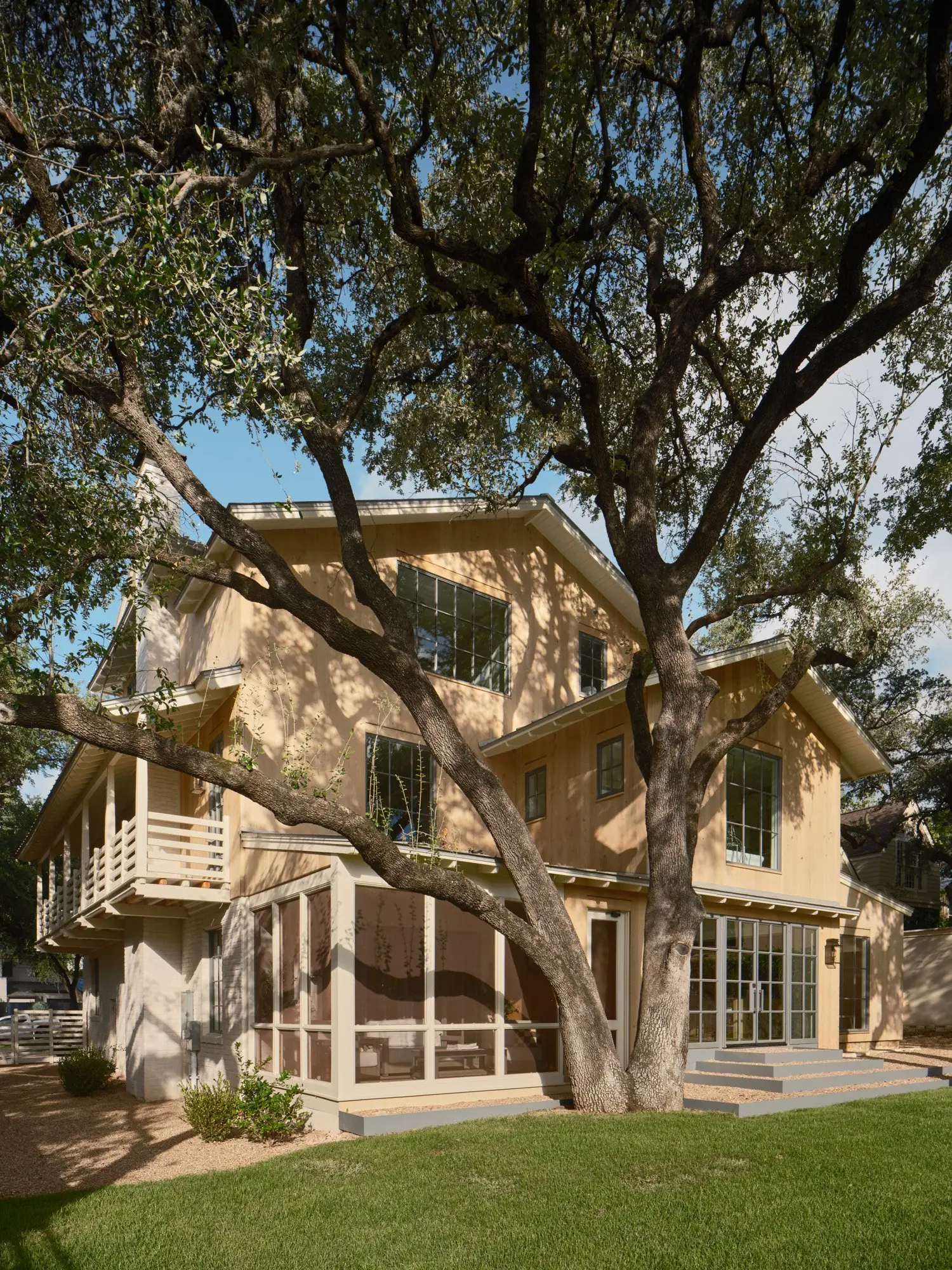 Exterior back, Arbor House by Risinger Build, Austin, TX