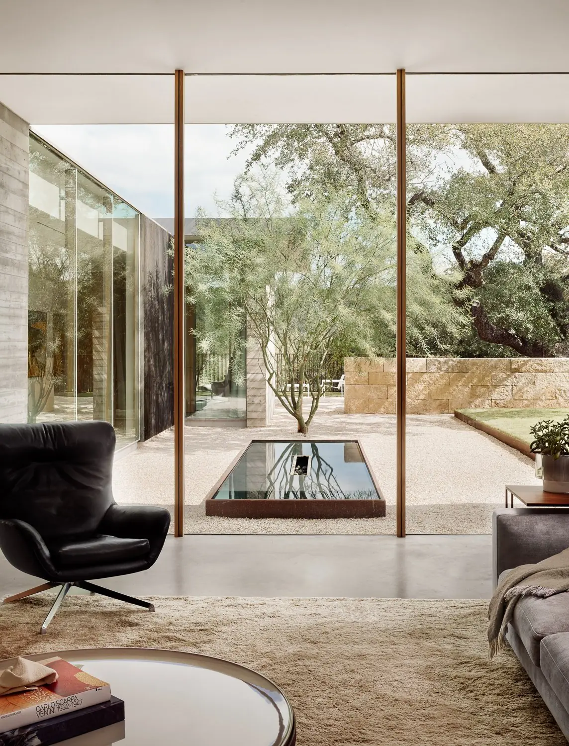 Interior view out, Cuernavaca by Risinger Build, Austin, TX
