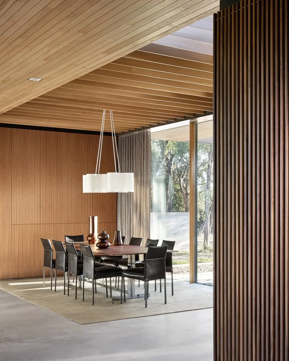 Dining and entry, Cuernavaca by Risinger Build, Austin, TX