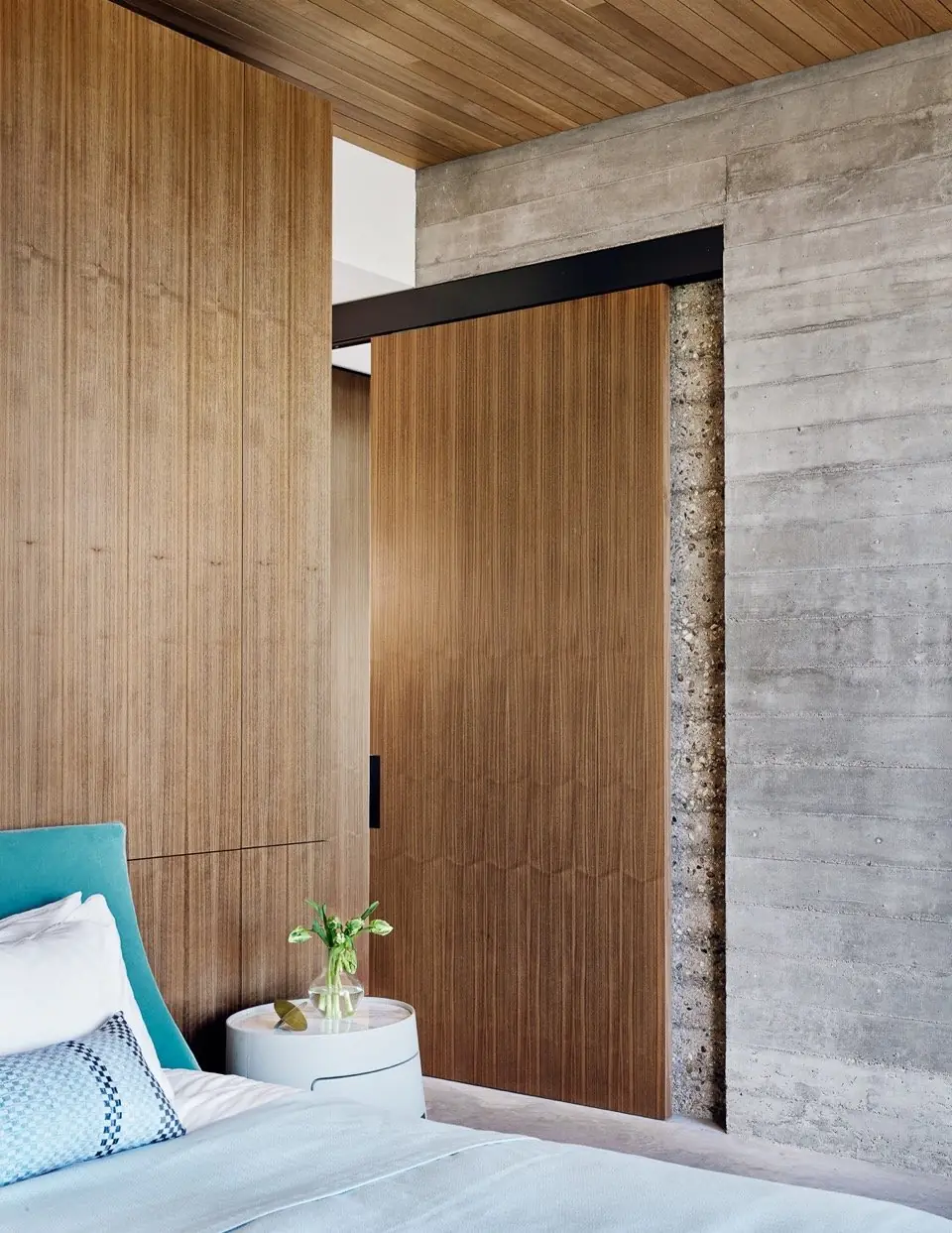 Bedroom detail, Cuernavaca by Risinger Build, Austin, TX