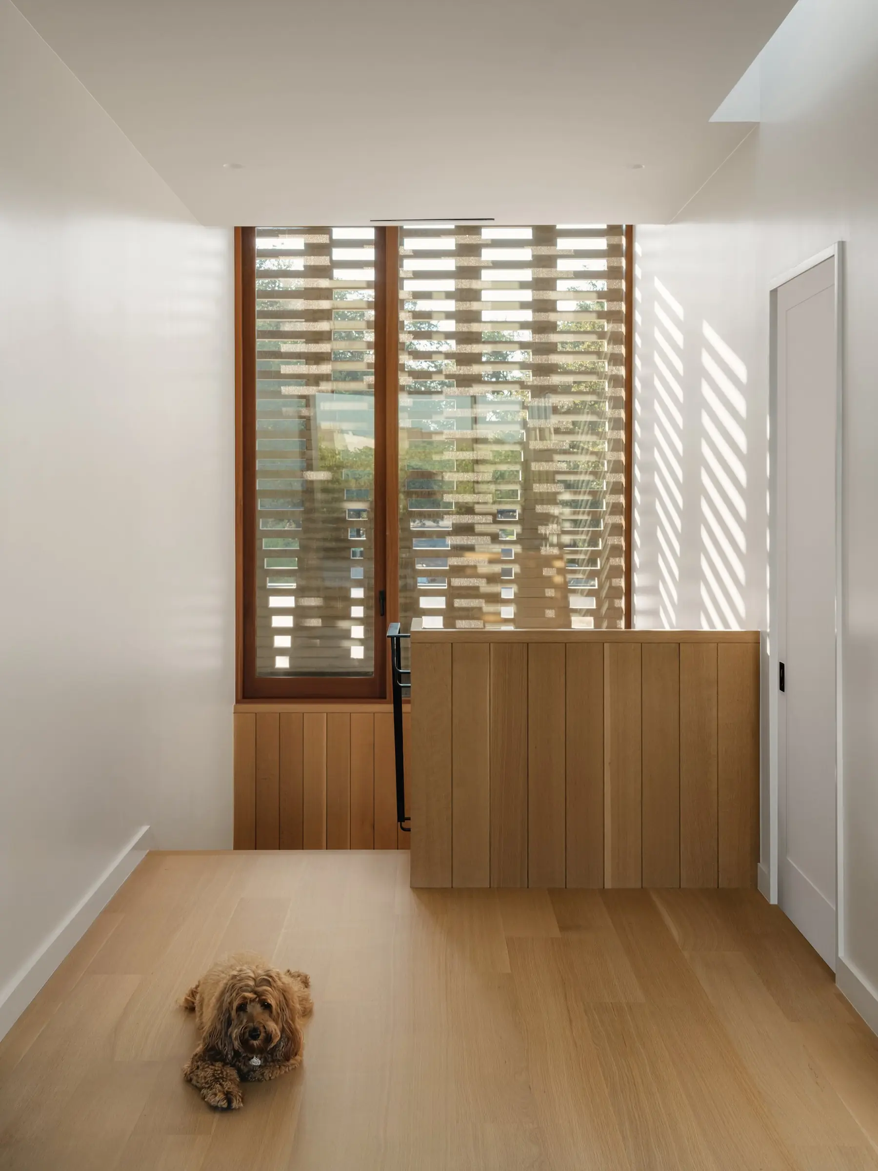 Stair at top, Greenbelt Residence by Risinger Build, Austin, TX
