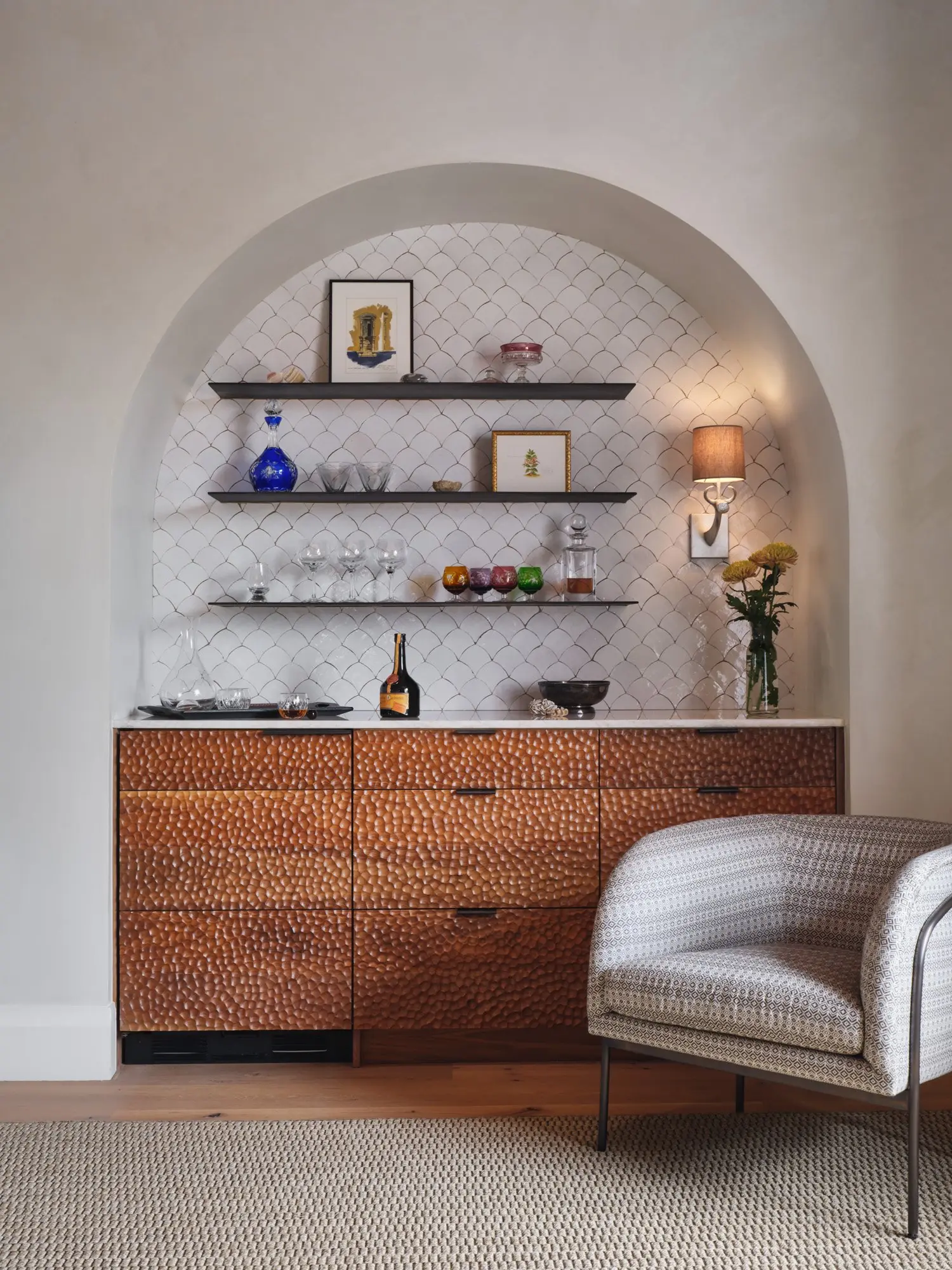 Bar cabinetry, Tortuga by Risinger Build, Austin, TX