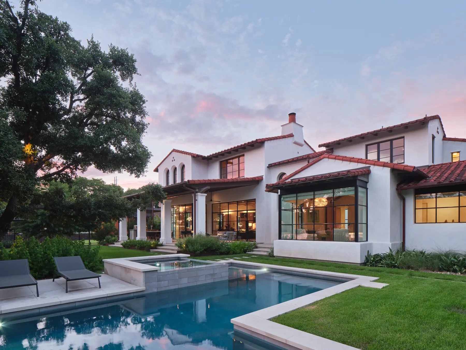 Exterior back with pool, Tortuga by Risinger Build, Austin, TX
